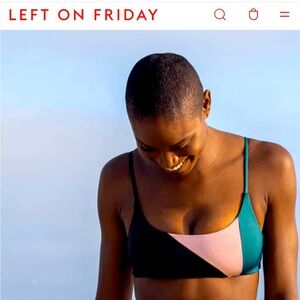 NWT Pool days top *party waves - Jet/Mauve it/Deep End color* + wet bag